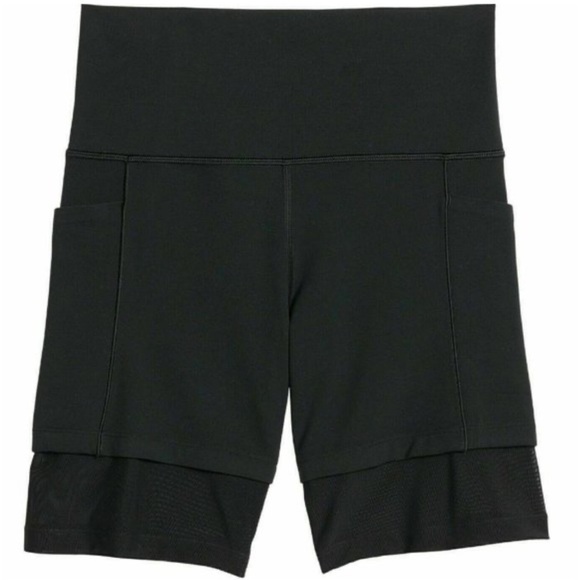 Athleta Mesh Me Up 8” Bike Short Black - Size Small - Picture 2 of 8